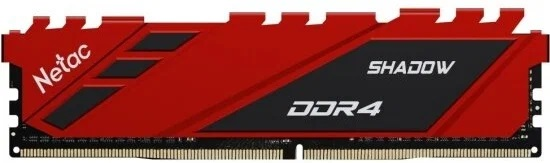 Netac Shadow 8GB DDR4-3600 C18 Red Memory module (DIMM)