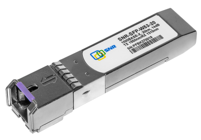 SNR  Модуль SFP WDM, дальность до  20км (14dB), 1550нм