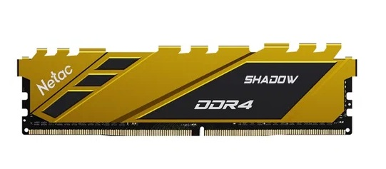 Netac Shadow 8GB DDR4-2666 C19 Yellow Memory module (DIMM)