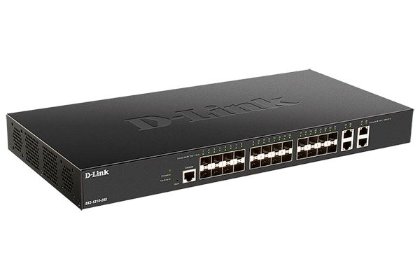 D-Link PROJ Настраиваемый L2+ коммутатор, 24x10GBase-X SFP+, 4x10GBase-T, CLI, консольный порт RJ-45