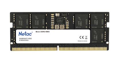 Netac Basic SODIMM 16GB DDR5-4800 (NB5-38400) C40 40-40-40-77 1.1V Memory module