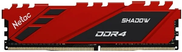 Netac Shadow 16GB DDR4-3200 (PC4-25600) C16 16-20-20-40 1.35V XMP Memory module (DIMM) Red