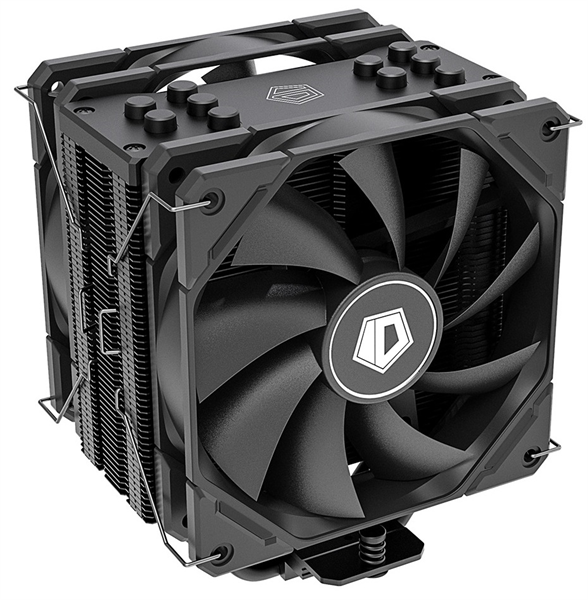 ID-COOLING SE-225-XT BLACK V2 LGA20XX/1700/1200/115X/AM5/AM4 (10шт/кор, TDP 220W, PWM, 5 тепл.трубок прямого контакта, DUAL FAN 120mm, черный) RET