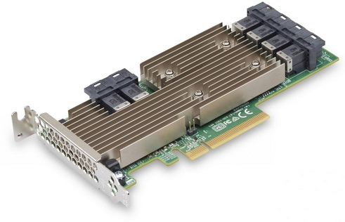 Broadcom/LSI 9305-24i (PCI-E 3.0 x8, LP ) SAS/SATA 12G, Non-RAID -до 1024, 24port (6*intSFF8643), каб. отдельно, 1 year