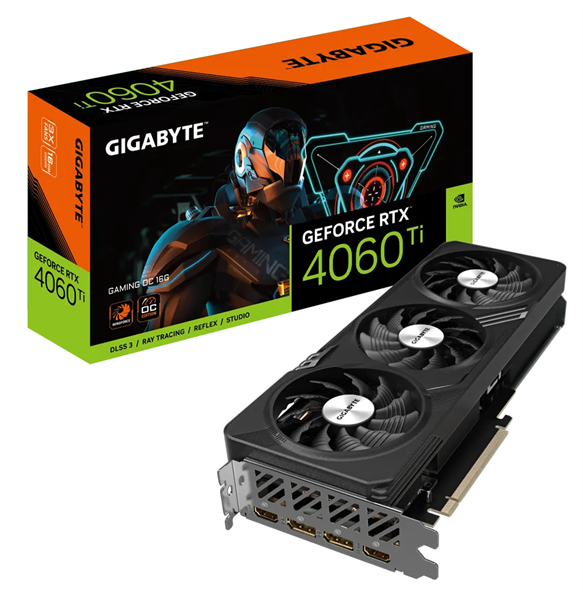 GIGABYTE RTX4060Ti GAMING OC 16GB //RTX4060Ti, HDMI*2, DP*2, 16G,D6