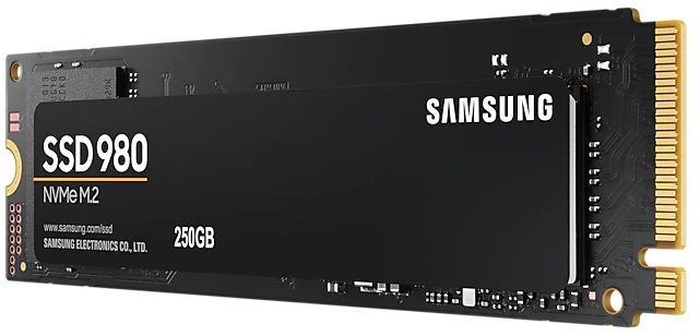 SSD M.2 (PCI-E NVMe) 250Gb Samsung 980 (R2900/W1300MB/s) (MZ-V8V250BW) 1year