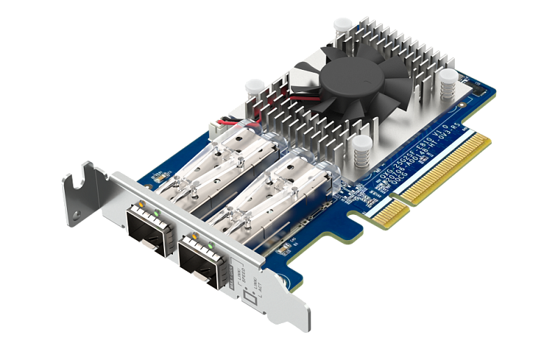 QNAP Expansion Card QXG-25G2SF-E810 PCIe Gen4 x8, 2x25GbE(SFP28)