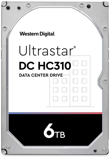 Western Digital Ultrastar DC HС310 HDD 3.5" SATA 6Tb, 7200rpm, 256MB buffer, 512e (0B36039), 1 year