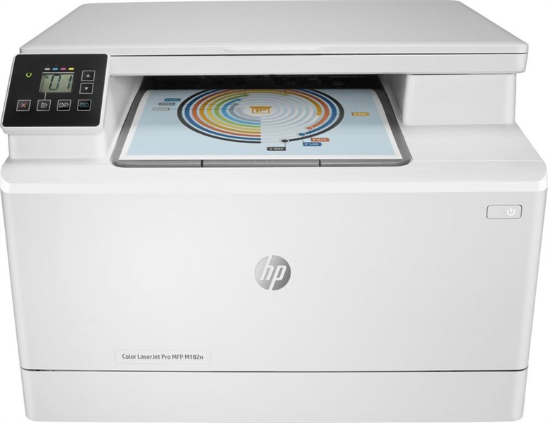 HP Color LaserJet Pro MFP M182n (p/c/s ,A4, 16ppm, 256Mb, USB, Fast Ethernet10/100 Base-TX,1 tray  150, cartridge 800&700 cmy in box, Repl. T6B70A)