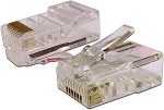 Коннектор RJ45 UTP 8P8C, универсальный, cat.5e, 100 шт.