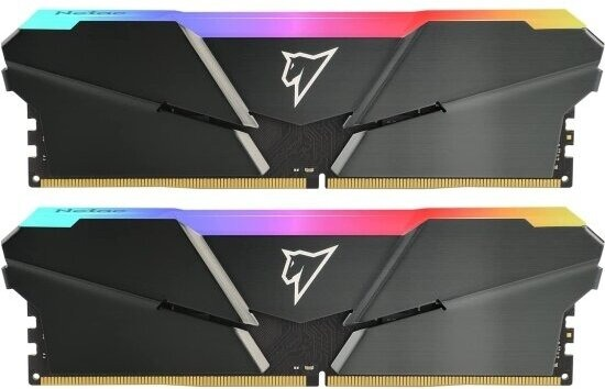 Netac Shadow RGB 16GB (2x8GB) DDR4-2666 (PC4-21300) C19 Grey 19-19-19-43 1.2V Dual DIMM Kit