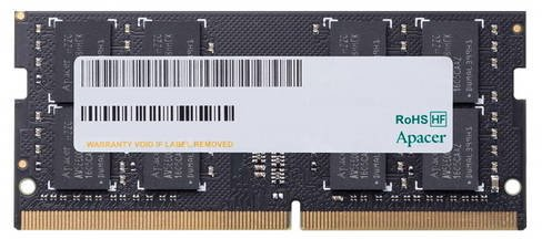 Apacer  DDR4   16GB  2666MHz SO-DIMM (PC4-21300) CL19 1.2V (Retail) 1024*8  3 years (AS16GGB26CQYBGH/ES.16G2V.GNH)