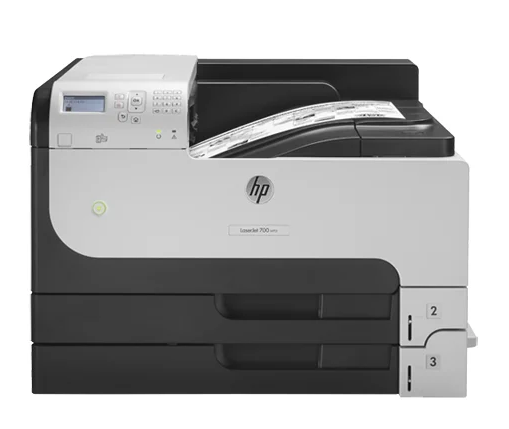 HP LaserJet Enterprise 700 M712dn (A3, 1200dpi, 40ppm, 512Mb, 3trays 250+250+100, USB2.0/extUSBx2/GigEth/HIP/ePrint, repl. Q7543A, Q7545A)