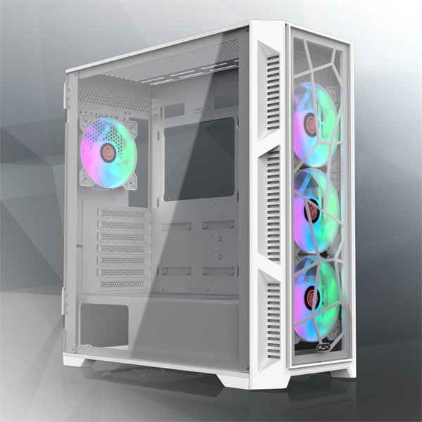 Raijintek AGOS ULTRA WHITE TG4 (E-ATX; 4pcs ARGB 120x120x25mm fans pre-installed; Type C + USB3.0 port; 4.0mm Tempered glass with hinge design; 3.5 HDDx2 + 2.5 SSD/HDDx3)