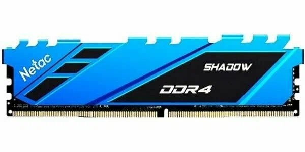 Netac Shadow 16GB DDR4-2666 C19 Blue Memory module (DIMM)