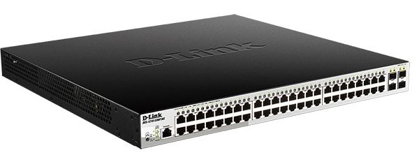 D-Link PROJ Управляемый L2 PoE-коммутатор, 48x1000Base-T PoE, 4x1000Base-X SFP, PoE-бюджет 370 Вт, защита от статического электричества до 6 кВ, CLI, консольный порт RJ-45, поддержка Dying Gasp