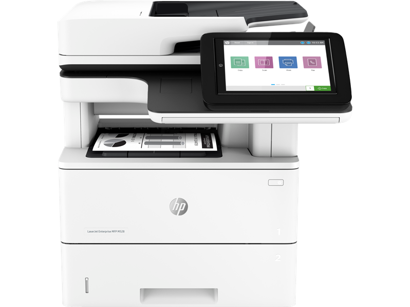 HP LaserJet Enterprise MFP M528dn (p/c/s, A4, 1200 dpi, 43ppm, 1.75GB, 16GB eMMC, 2trays 100+550, ADF 100, Duplex, USB/GigEth, repl.F2A76A)