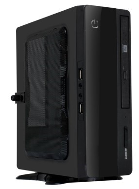 Slim Case Powerman EQ101 BlacK PM-200ATX  2*USB 3.0,Audio, Mini-ITX