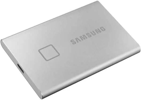 SSD Samsung T7 Touch External 500Gb SILVER USB 3.2 (MU-PC500S/WW ) 1year