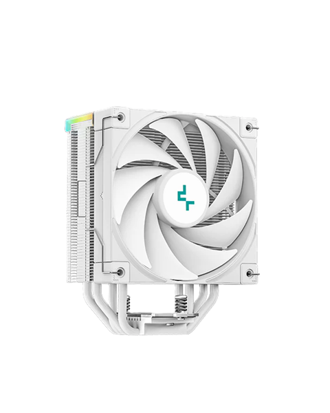 DEEPCOOL AK400 DIGITAL WH LGA1700/1200/115X/AM5/AM4 (18шт/кор, TDP 220W, PWM, Fan 120mm, 4 тепл. трубки, ARGB, белый) RET