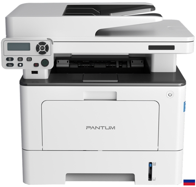 Pantum BM5106ADN, P/C/S, Mono laser, A4, 40 ppm (max 100000 p/mon), 1.2 GHz, 1200x1200 dpi, 512 MB RAM, Duplex, DADF50, paper tray 250 pages, USB, LAN, start. cartridge 6000 pages