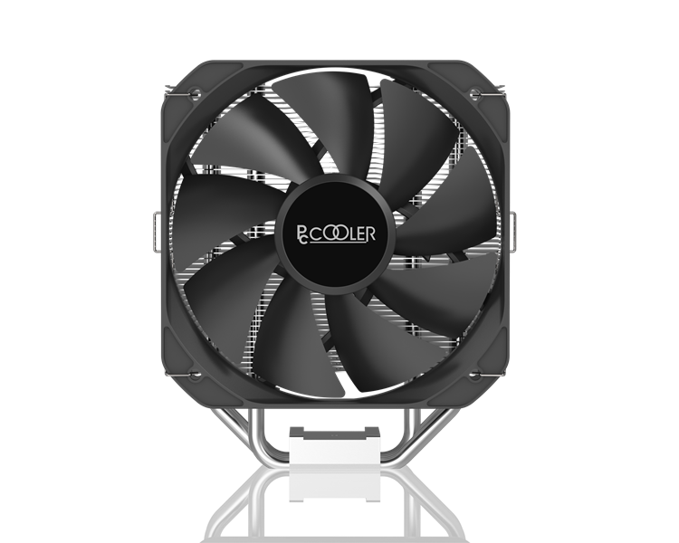 PCCooler Paladin 400 S115X/1200/1700/AM4 (20 шт/кор, TDP 200W, 130mm PWM FAN, 4 тепловые трубки 6мм, 800-1600RPM, 18-28,6dBa)