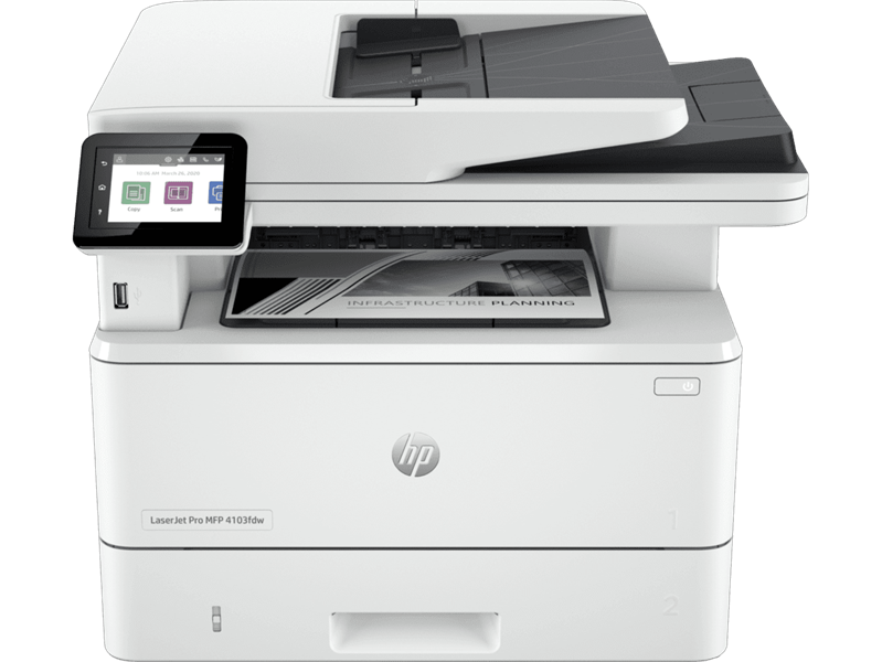 HP LaserJet Pro MFP 4103fdw p/c/s/f , A4, 40 ppm, 512Mb, Duplex, 2 trays 100+250,ADF 50, USB 2.0/GigEth/2.4-5GHZ Wi-Fi radio+BLE, W1510A in box, repl.W1A30A)