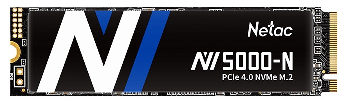 Netac SSD NV5000-N 500GB PCIe 4 x4 M.2 2280 NVMe 3D NAND, R/W up to 4800/2700MB/s, IOPS(R4K) 200K/440K, TBW 320TB, without heat sink, 5y wty