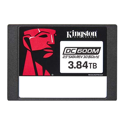 Kingston Enterprise SSD 3,84TB DC600M 2.5" SATA 3 R560/W530MB/s 3D TLC MTBF 2M 94 000/59 000 IOPS 7008TBW (Mixed-Use) 3 years