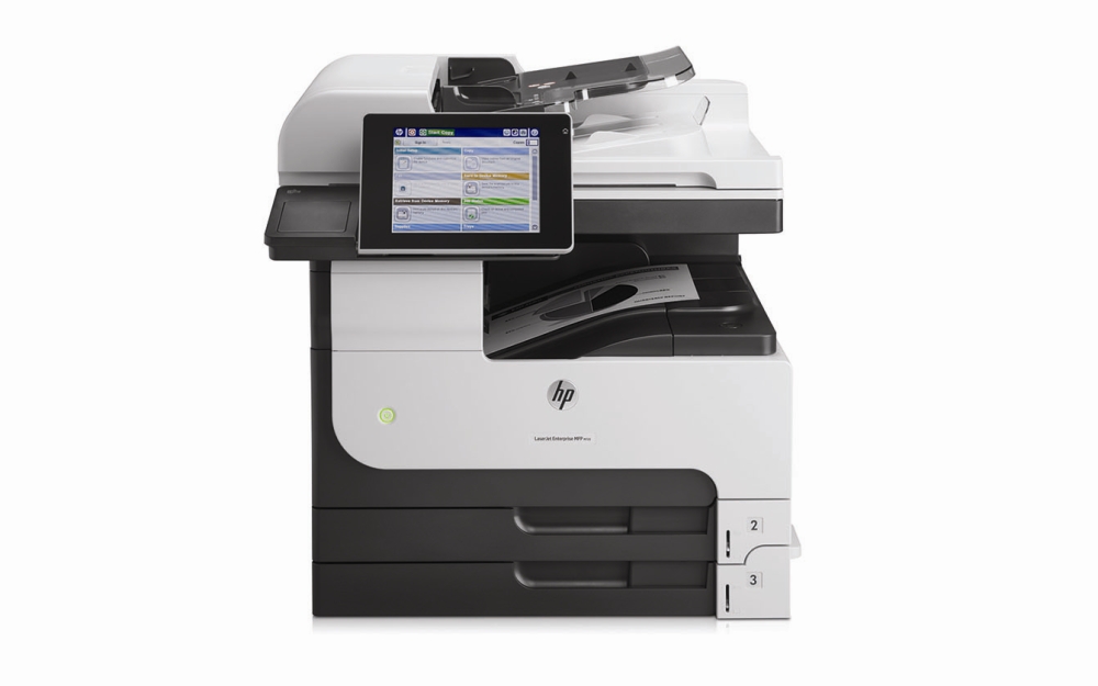 HP LaserJet Enterprise 700 MFP M725dn (p/c/s, A3, 1200dpi, 40ppm, 1024Mb, 320Gb HDD, 3 trays 100+250+250, ADF100, Duplex, USB/LAN/FIH, Color LCD20i,  replace Q7840A, Q7829A)