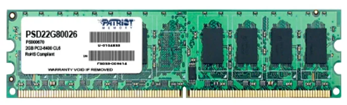 Patriot SL DDR2 DIMM 2GB 800MHz CL6 1*2GB 6-6-6-18 1.8V