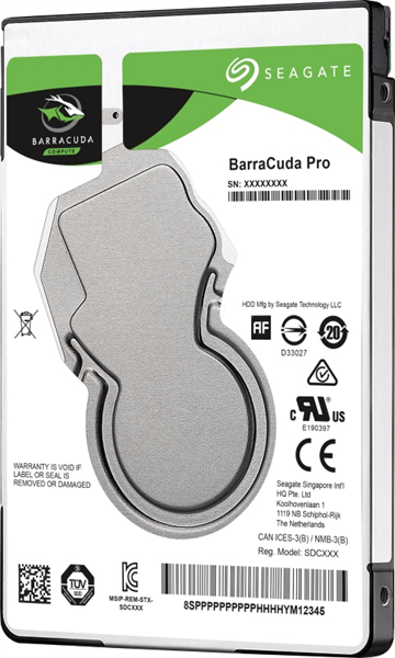 Seagate Barracuda HDD SATA 2,5" 1Tb, 7200 rpm, 128Mb buffer, 512e/4Kn, ST1000LM049, 1 year