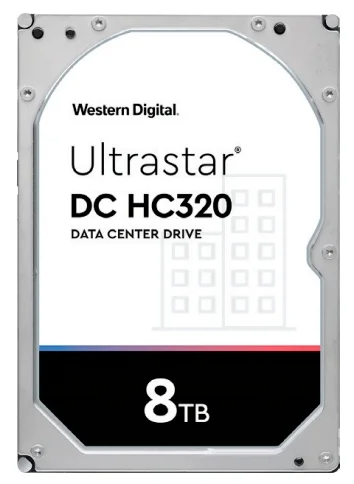 Western Digital Ultrastar DC HС320 HDD 3.5" SAS 8Tb, 7200rpm, 256MB buffer, 512e (0B36400, 0B36453 HGST), 1 year