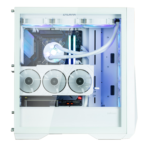 ZALMAN Z9 Iceberg MS, EATX, WHITE, WINDOW, 4x3.5", 5x2.5", 2xUSB2.0, 2xUSB3.0, 1xUSB 3.1 Gen2 Type-C, FRONT 3x140mm ARGB, REAR 1x140mm ARGB