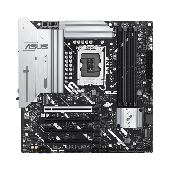 ASUS PRIME Z890M-PLUS WIFI, LGA1851, Z890, 4*DDR5, 6*SATA, 3*M.2, 5*USB 3.2, 4*USB 2.0, Type-C, 3*PCIx16, HDMI+DP, mATX; 90MB1J80-M0EAY0