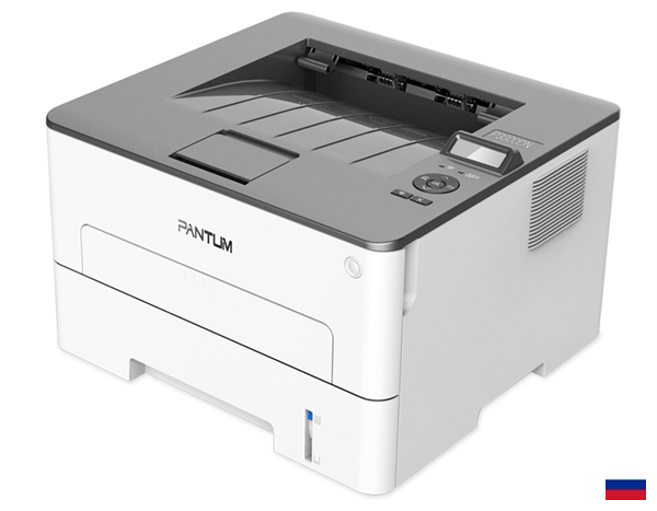 Pantum P3308DW, Printer, Mono laser, A4, 33 ppm (max 60000 p/mon), 350 MHz, 1200x1200 dpi, 256 MB RAM, PCL/PS, Duplex, paper tray 250 pages, USB, LAN, WiFi, start. cartridge 6000 pages