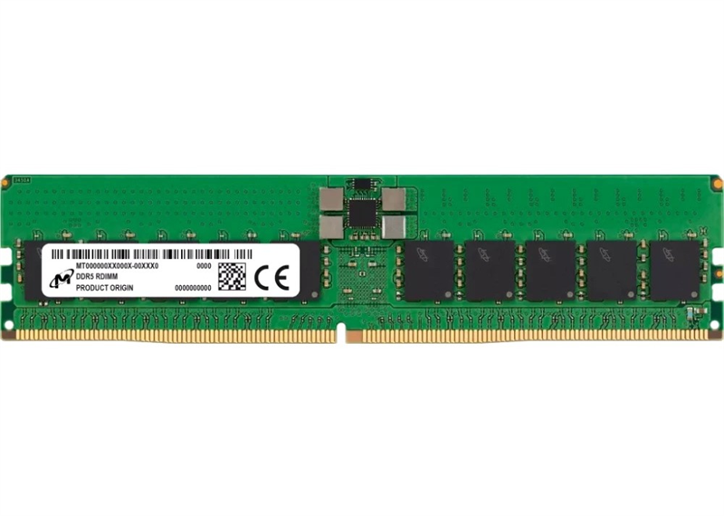 Micron DDR5 RDIMM 32GB 2Rx8 4800 MHz ECC Registered MTC20F2085S1RC48B, 1 year, OEM