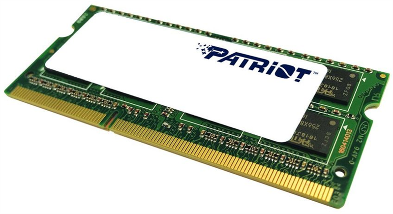 Patriot DDR3  8GB  1600MHz SO-DIMM (PC3-12800) CL11 1.35V (Retail) 512*8 PSD38G1600L2S