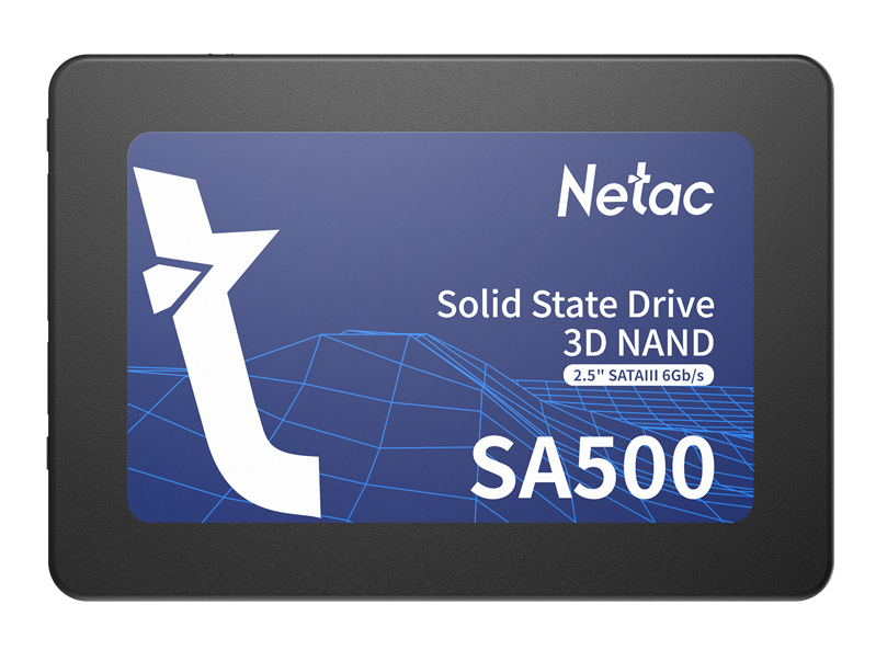 Netac SSD SA500 960GB 2.5 SATAIII 3D NAND, R/W up to 530/475MB/s, TBW 480TB, 3y wty