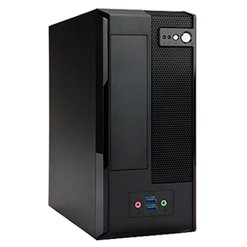 Slim Case InWin BM677 Black 160W IP-AD160-2 H 2*USB 3.0+AirDuct+Fan+Audio Mini-ITX