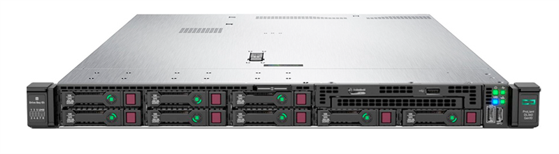 ProLiant DL360 G10 8SFF Rack(1U)/no:CPU,Mem,HDD,DVD,PSU,HS,Fan,Net/S100i(SATAonly/RAID 0/1/5/10)/iLOstd/EasyRK