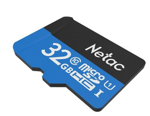 Netac P500 Standard 32GB MicroSDHC U1/C10 up to 90MB/s, retail pack card only