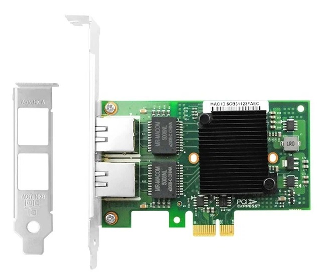 LR-Link NIC PCI-E x1, 2 x 1G RJ45, Intel I350 chipset