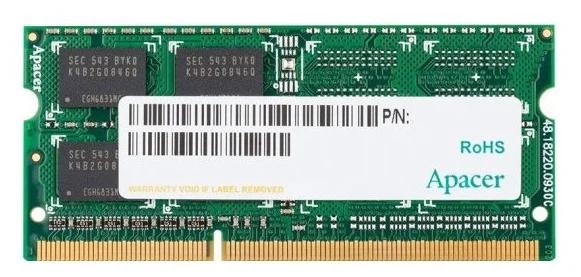 Apacer  DDR3   4GB  1600MHz SO-DIMM (PC3-12800) CL11 1.5V (Retail) 512*8  3 years (AS04GFA60CATBGC/DS.04G2K.KAM)