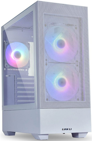 LIAN LI Lancool 205 Mesh White, Medium Case: ATX, Micro-ATX, Mini-ITX, 2xUSB 3.0, 2xAudio, Included Fans: 2x140mm ARGB PWM, 1x120mm ARGB PWM