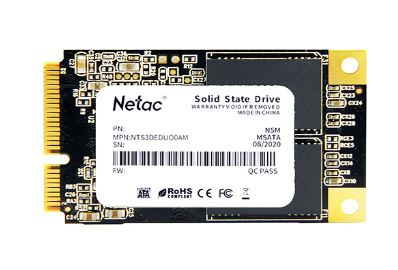 Netac SSD N5M 2TB mSATA SATAIII 3D NAND, R/W up to 545/500MB/s, TBW 1120TB, 3y wty