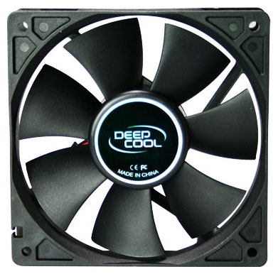 DEEPCOOL Xfan120 120x120x25мм (64шт./кор, пит. от мат.платы и БП, черный, 1300об/мин)  Retail blister