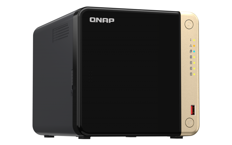 QNAP SMB 2C 2GhzCPU/8Gb/upto 4HDD, up to 20 with TL-D800C/SATA(3,5" 2,5")/ 2xUSB3.2 2xUSB2.0/2xM.2/1xHDMI/1xExp.slot/2x2,5Gb/iSCSI/1xPS/3YW TS-464-8G-EU-RU