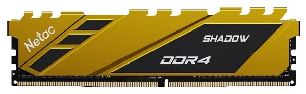 Netac Shadow 16GB DDR4-3200 (PC4-25600) C16 16-20-20-40 1.35V XMP Memory module (DIMM) Yellow